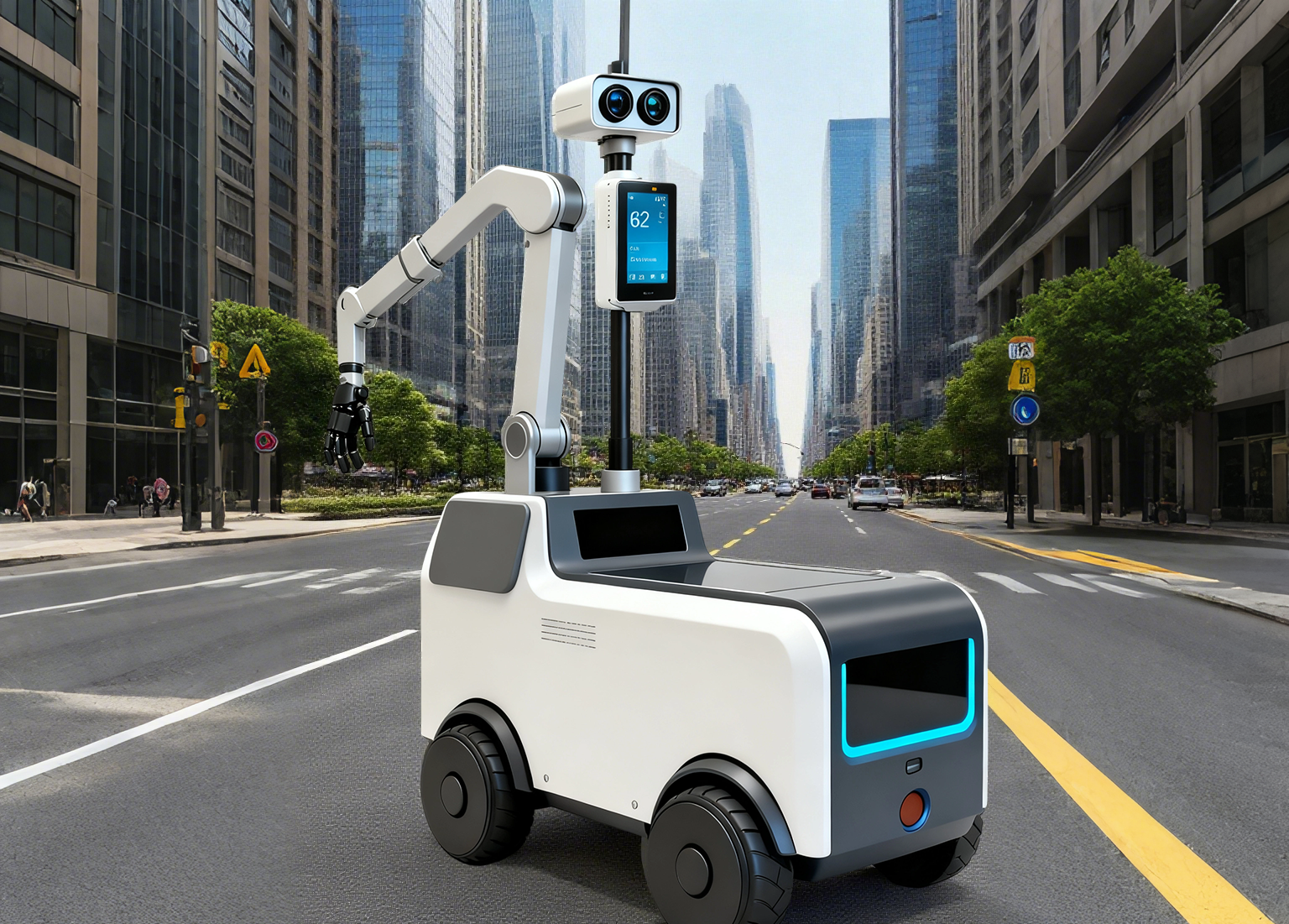 大灵智能轮式机器人自主导航展示