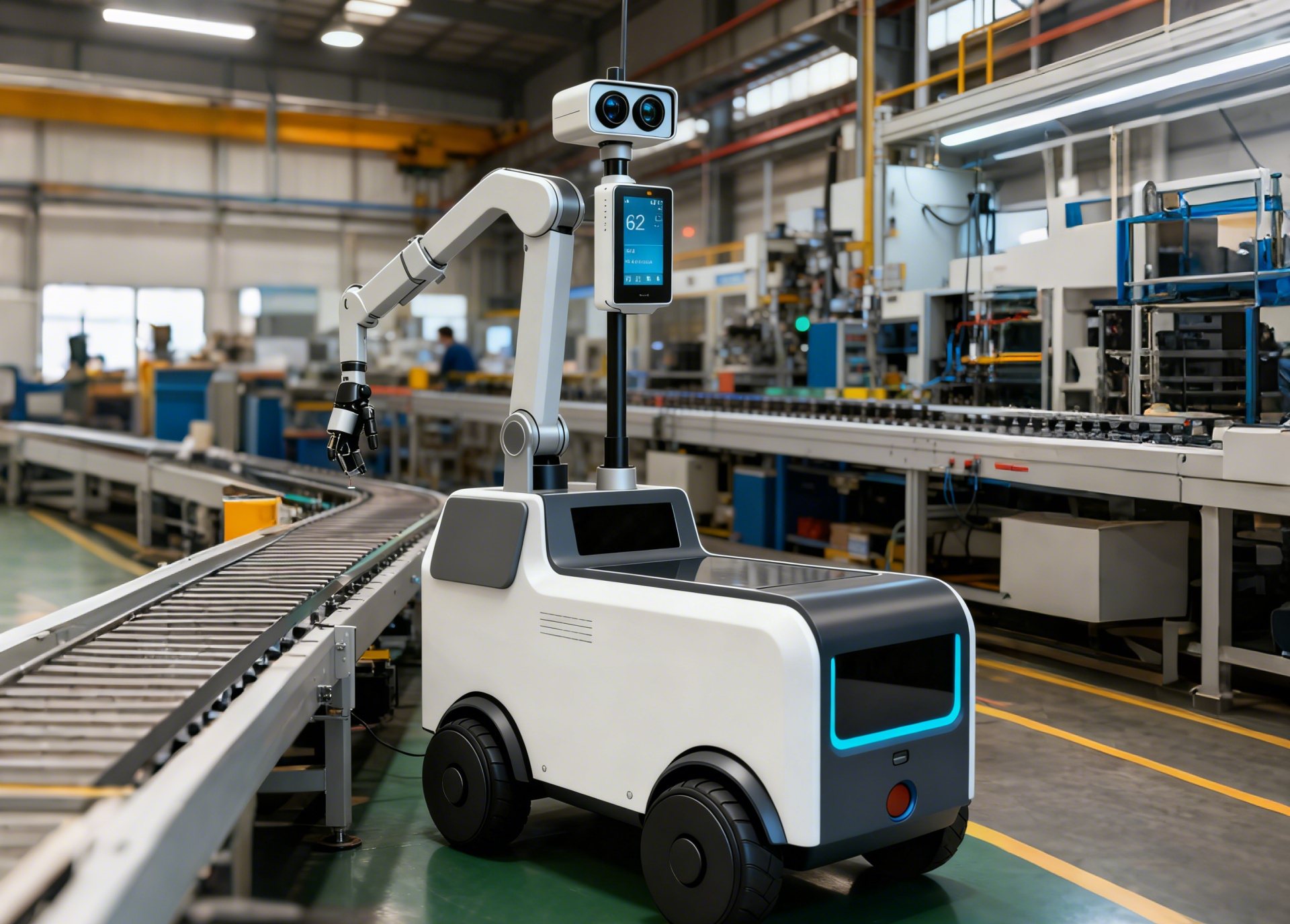 大灵智能轮式机器人安全连接